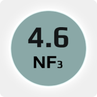 Трифторид азота (NF3) 4.6 в баллоне сталь  ISO 47л  (20кг.) соединение manual DISS640 (Китай) (с баллоном)