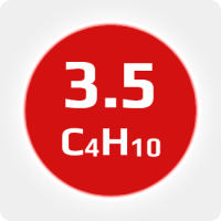 Изобутан (i-C4H10) 3.5 (99,95%) в баллоне 50л (23кг) соединение W21,8х1/14'' LH (DIN1) (с баллоном)