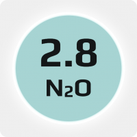 Закись азота (N20) пищевая 2.8 (99,8%) в баллоне 40л, наполнение 24 кг., соединение G3/4 (DIN 9)